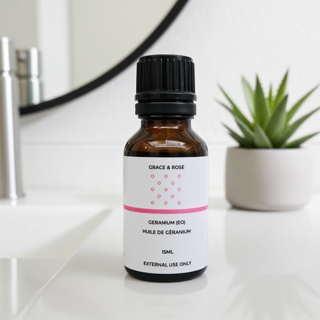 Pure Geranium Essential Oil – 15ml | Balancing, Uplifting & Skin-Nourishing Aromatherapy Oil - Image 4