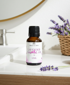 Pure Lavender Essential Oil – 15ml | 100% Natural Calming & Healing Oil for Skin, Hair & Relaxation