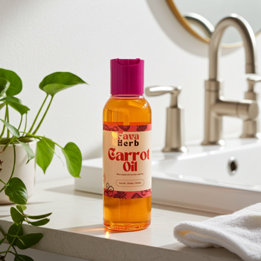 Pure Carrot Oil – 100ml | 100% Natural Brightening & Revitalizing Oil for Glowing Skin and Healthy Hair