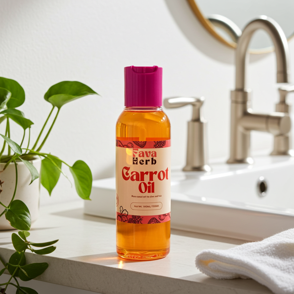 Pure Carrot Oil – 100ml | 100% Natural Brightening & Revitalizing Oil for Glowing Skin and Healthy Hair