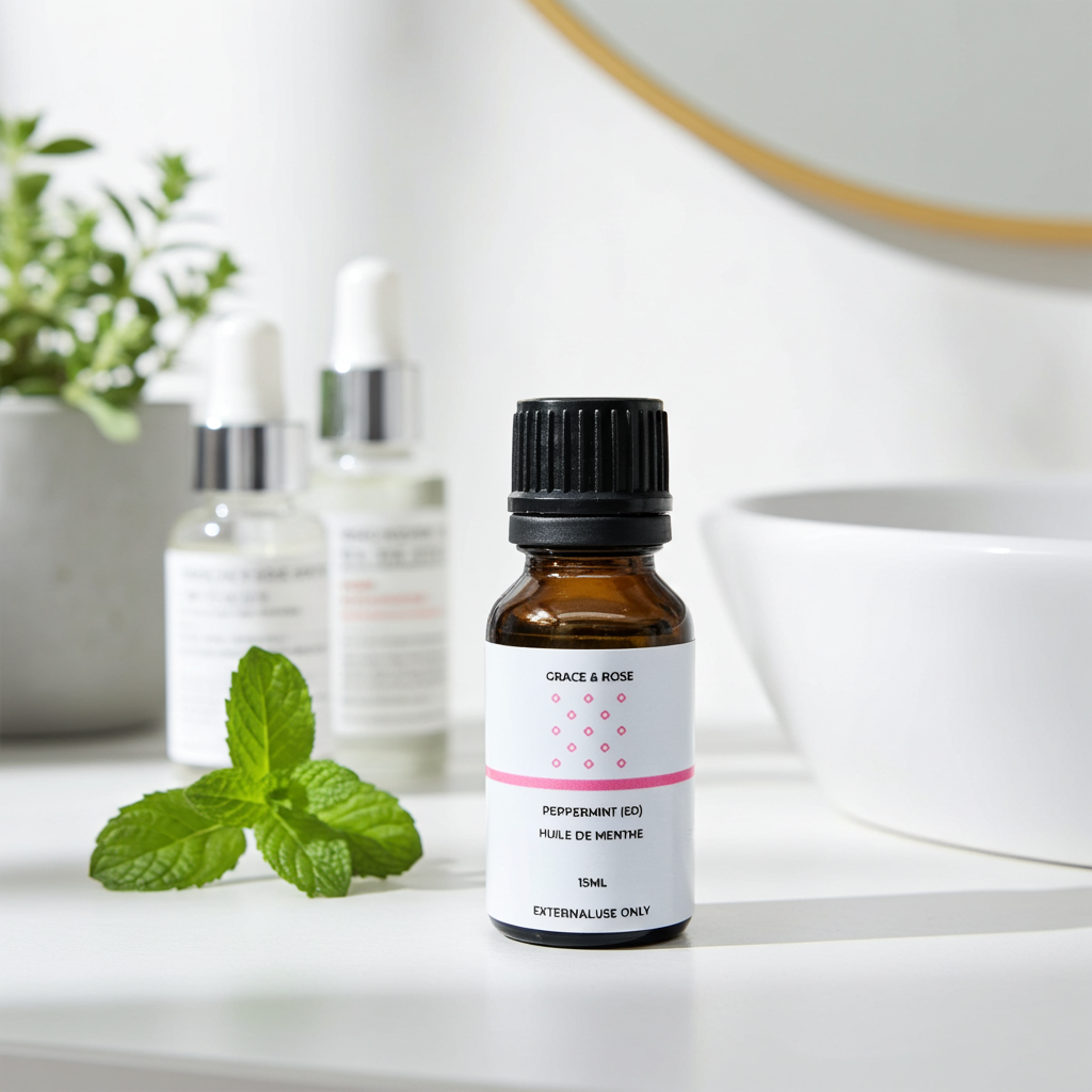 Peppermint Essential Oil 15ml | Cooling, Energizing & Therapeutic-Grade Oil for Mind, Skin & Hair
