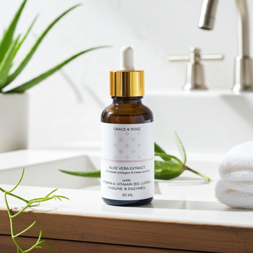 Pure Aloe Vera Facial Oil – 30 | Nourishing, Soothing & Multi-Purpose Skin and Hair Care Oil