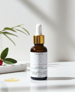 Pure Rosehip Facial Oil – 30ML | Cold-Pressed, Anti-Aging & Brightening Beauty Oil