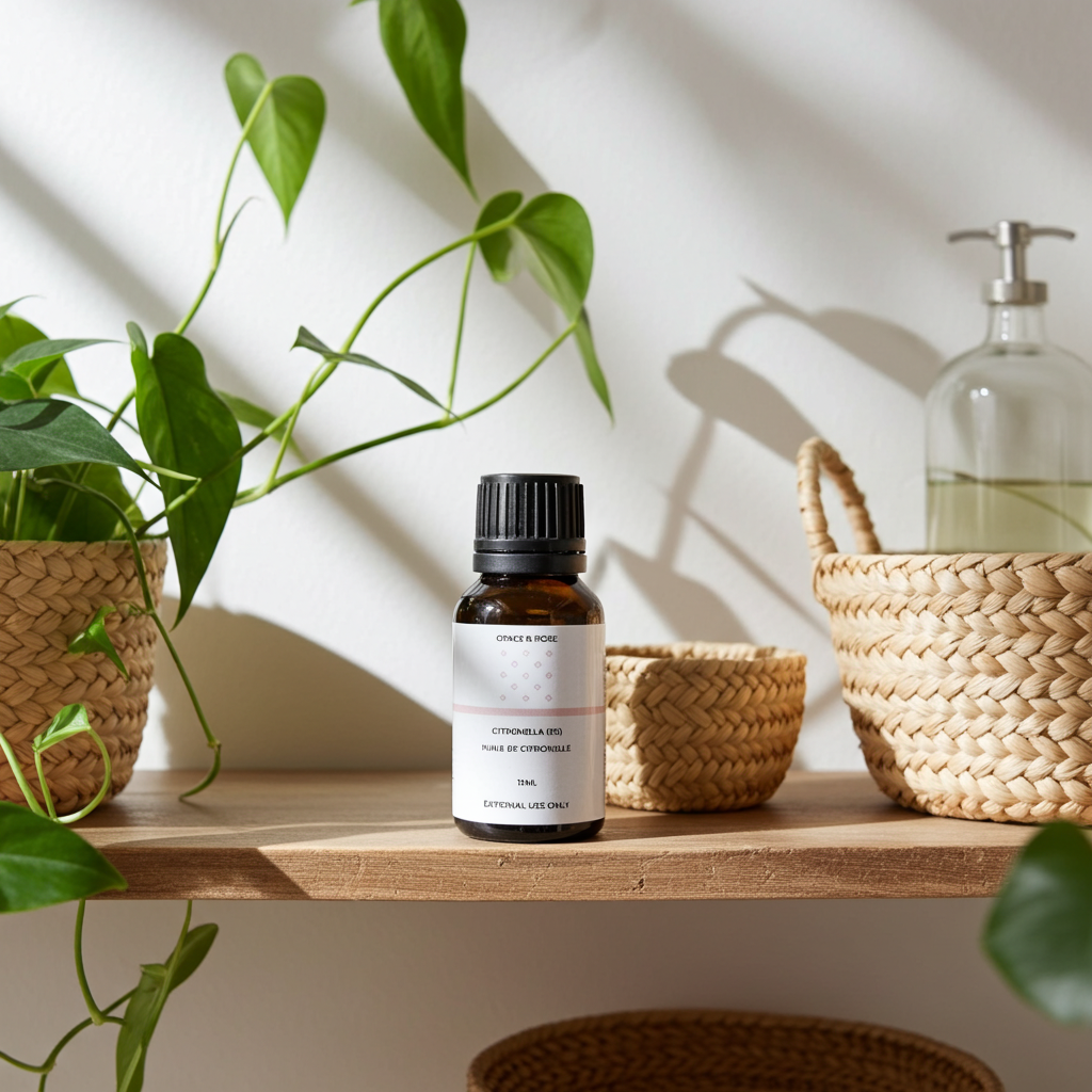 Pure Citronella Essential Oil – 15ml | Natural Insect Repellent & Uplifting Aromatherapy Oil - Image 2