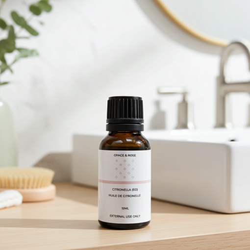 Pure Citronella Essential Oil – 15ml | Natural Insect Repellent & Uplifting Aromatherapy Oil