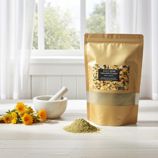 Premium Calendula Powder – 1kg | 100% Natural, Skin-Healing & Anti-Inflammatory Herb - Image 3
