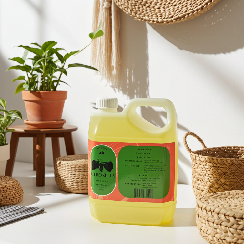Pure Citronella Carrier Oil – 1L | Natural Insect Repellent & Skin-Refreshing Oil