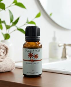 Pure Frankincense Essential Oil – 15ml | 100% Natural Rejuvenating & Calming Oil for Skin, Mind & Spirit