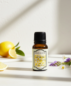 Pure Lemon Peel Essential Oil – 15ml | 100% Natural Brightening & Purifying Oil for Skin, Hair & Home