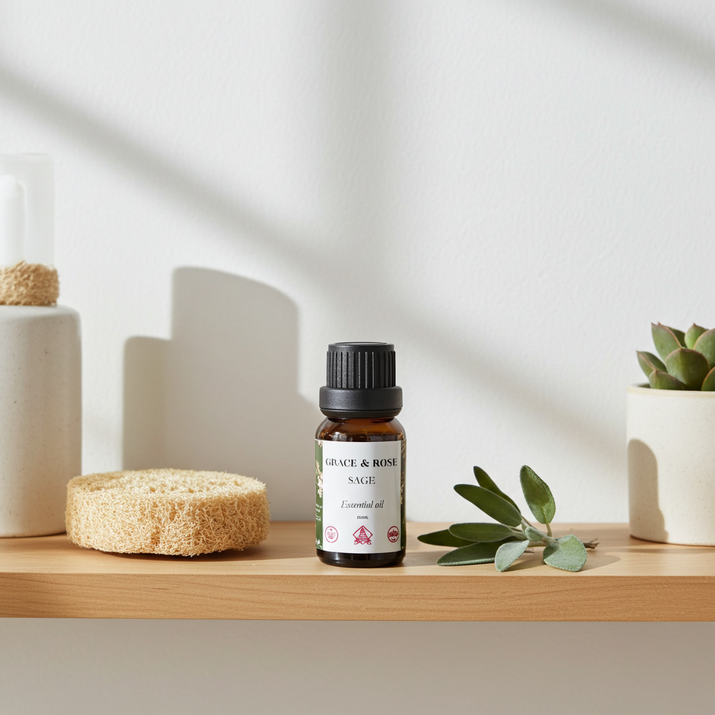 Pure Sage Essential Oil – 1L | 100% Natural, Clarifying & Balancing Oil for Skin, Hair & Mind