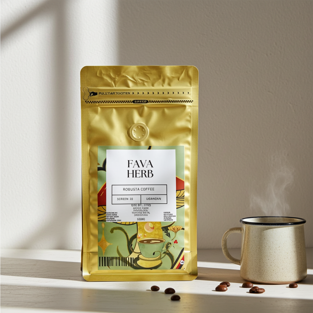 Unroasted Ugandan Robusta Coffee Screen 18 | Premium Large-Bean Green Coffee – 1kg (MOQ 50 Units)