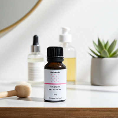 Turmeric Essential Oil 15ml | Brightening & Healing Oil for Skin, Hair, and Wellness