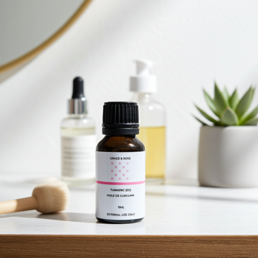 Turmeric Essential Oil 15ml | Brightening & Healing Oil for Skin, Hair, and Wellness