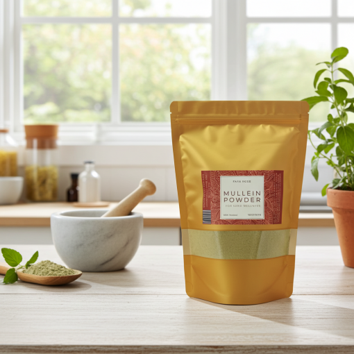 Premium Mullein Powder – Lung Support, Detox & Immune Wellness