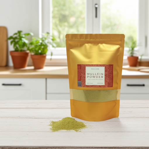 Premium Mullein Powder – Lung Support, Detox & Immune Wellness