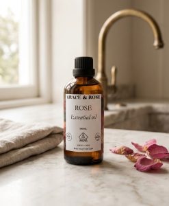 Rose Essential Oil – Pure Floral Essence in Glass Jar 100ml - Image 5