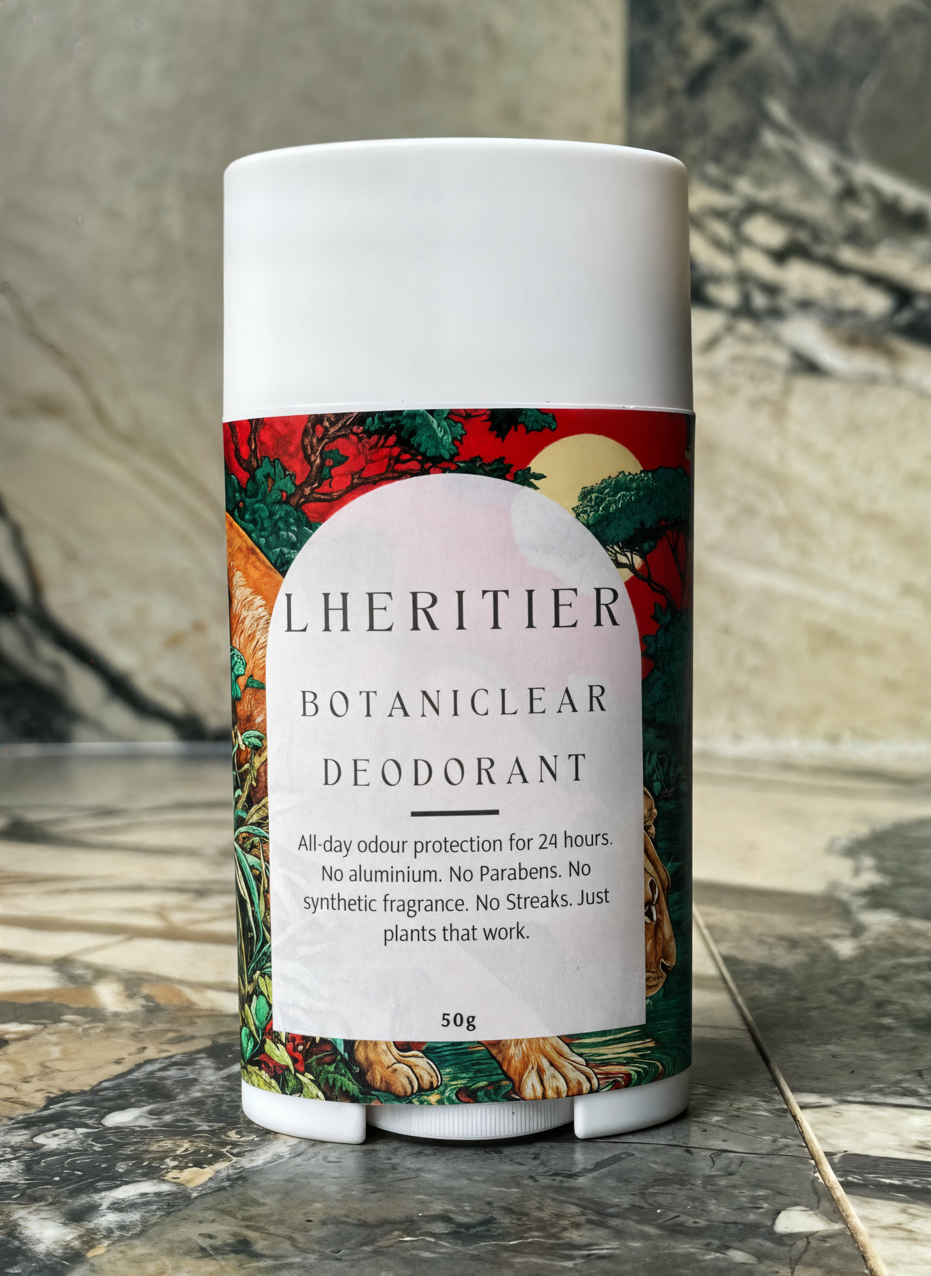 Lheritier BotaniClear Deodorant Stick 50g -Toxin-Free - Image 2