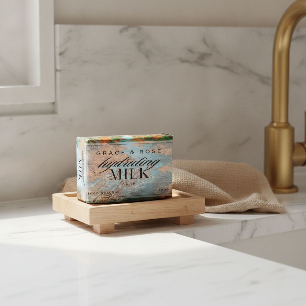 Grace & Rose Handmade Goat Milk Soap | 100% Natural & Moisturizing 100g
