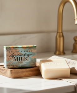 Grace & Rose Handmade Goat Milk Soap | 100% Natural & Moisturizing 100g - Image 3