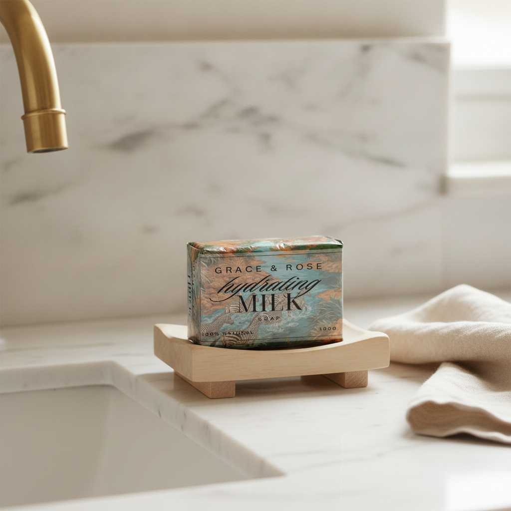 Grace & Rose Handmade Goat Milk Soap | 100% Natural & Moisturizing 100g - Image 4