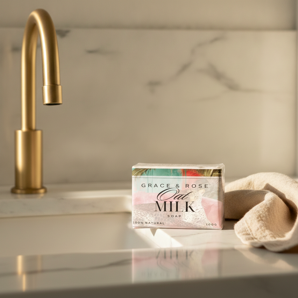 Grace & Rose Handmade Oat Milk Soap | 100% Natural & Gentle on Skin