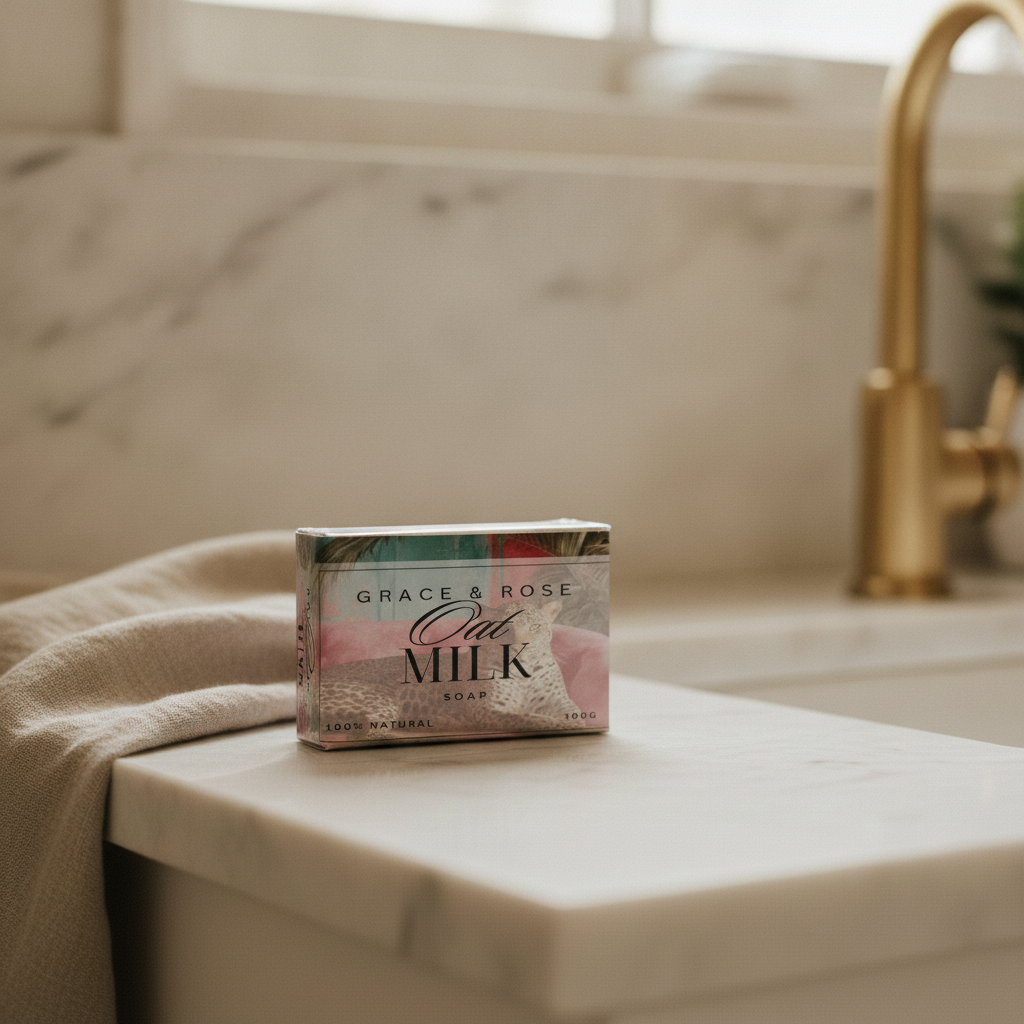 Grace & Rose Handmade Oat Milk Soap | 100% Natural & Gentle on Skin - Image 4