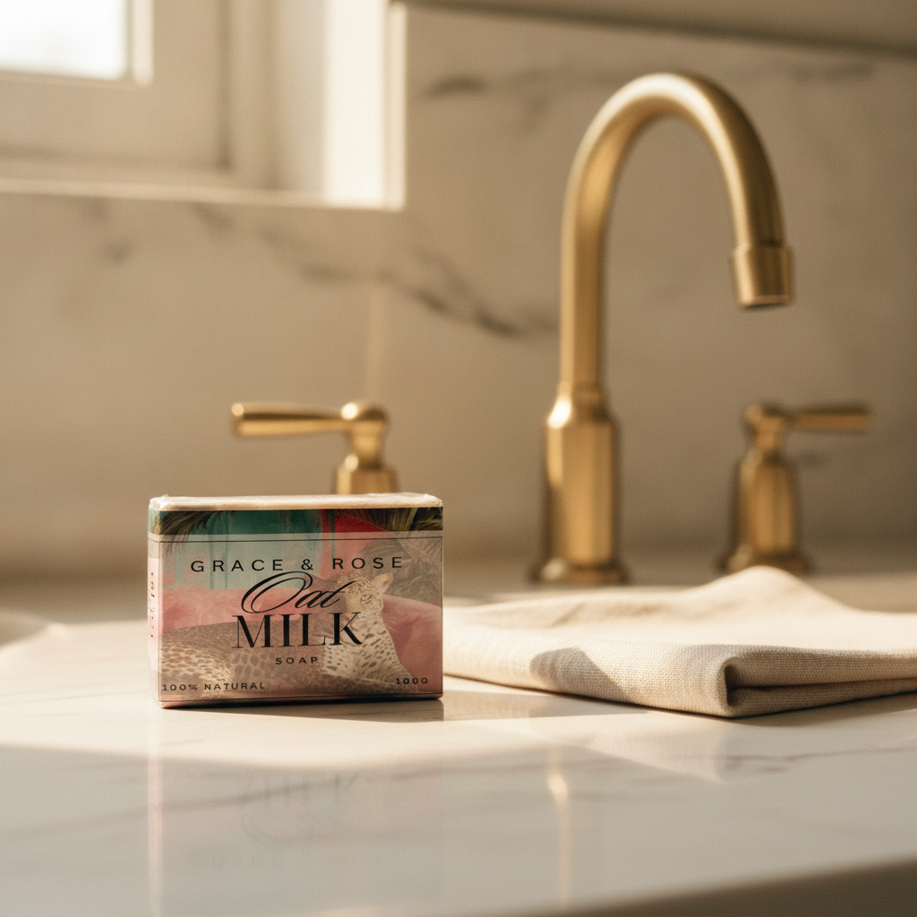 Grace & Rose Handmade Oat Milk Soap | 100% Natural & Gentle on Skin - Image 5