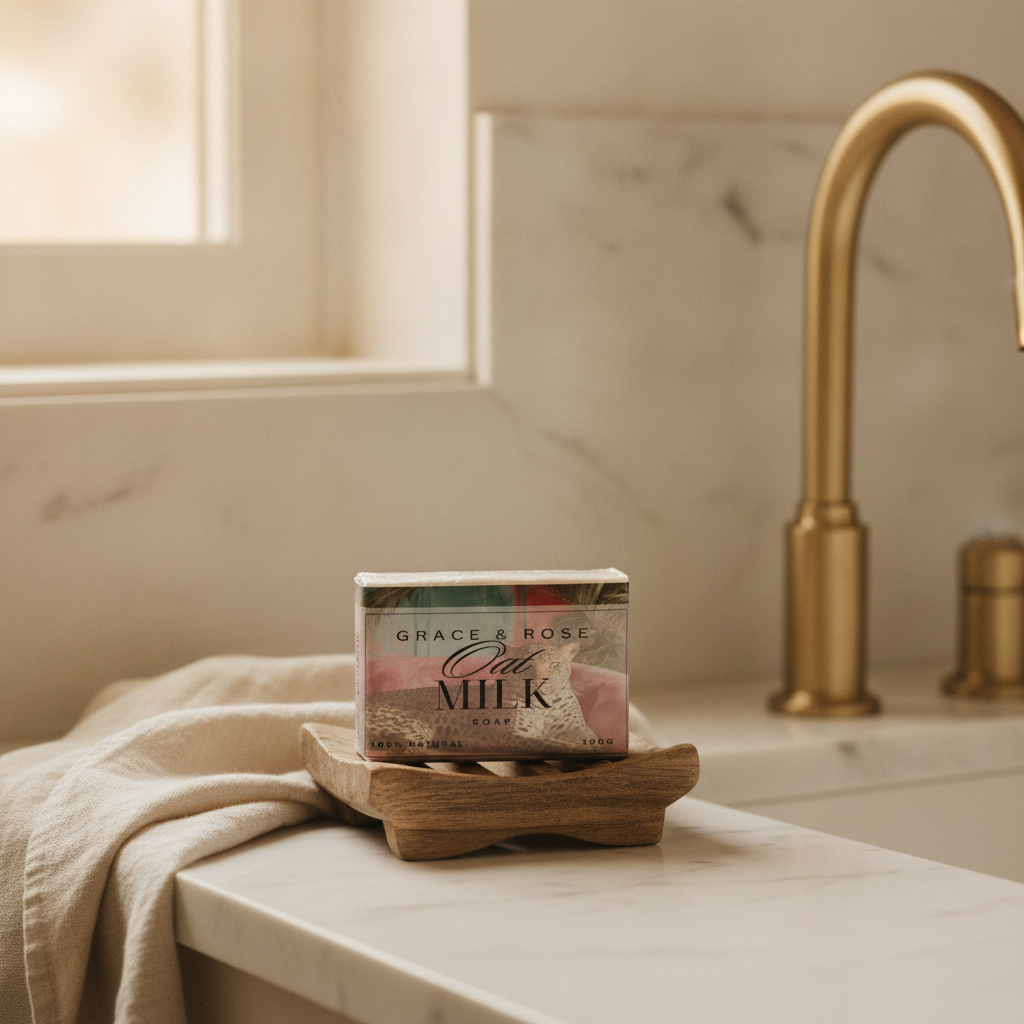 Grace & Rose Handmade Oat Milk Soap | 100% Natural & Gentle on Skin - Image 6
