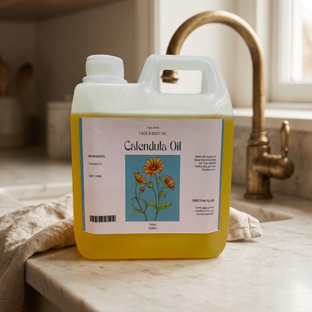 Calendula Oil 1L | 100% Natural, Bulk Carrier Oil for Skincare & DIY - Image 3