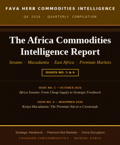 African Commodities Market Intelligence Report — Africa Sesame/ Kenya Macadamia Analysis Q4 2026