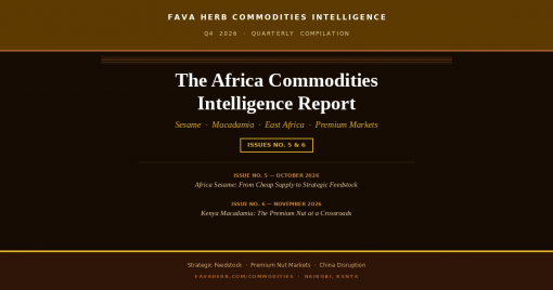 African Commodities Market Intelligence Report — Africa Sesame/ Kenya Macadamia Analysis Q4 2026